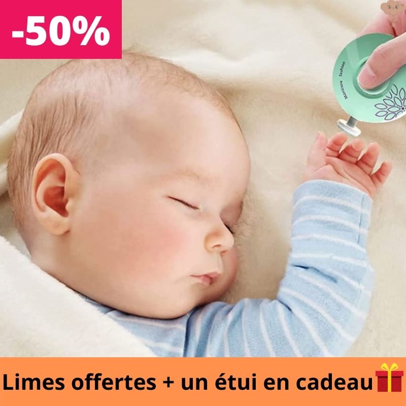 Coupe-ongles Bébé - Limes à ongles pour bébé - Lime à bébé électrique - 6  têtes de