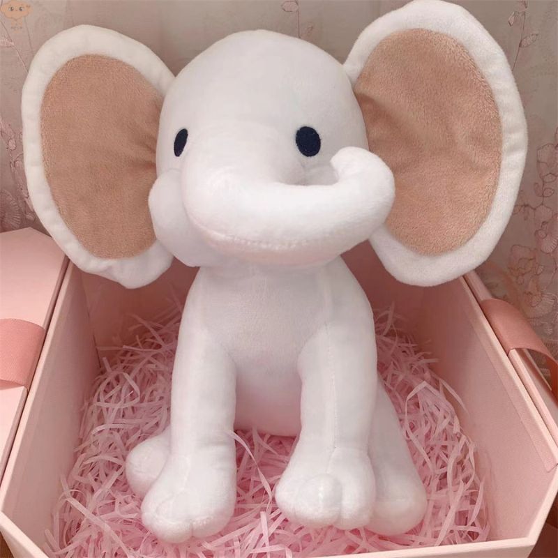 Doudou éléphant violet