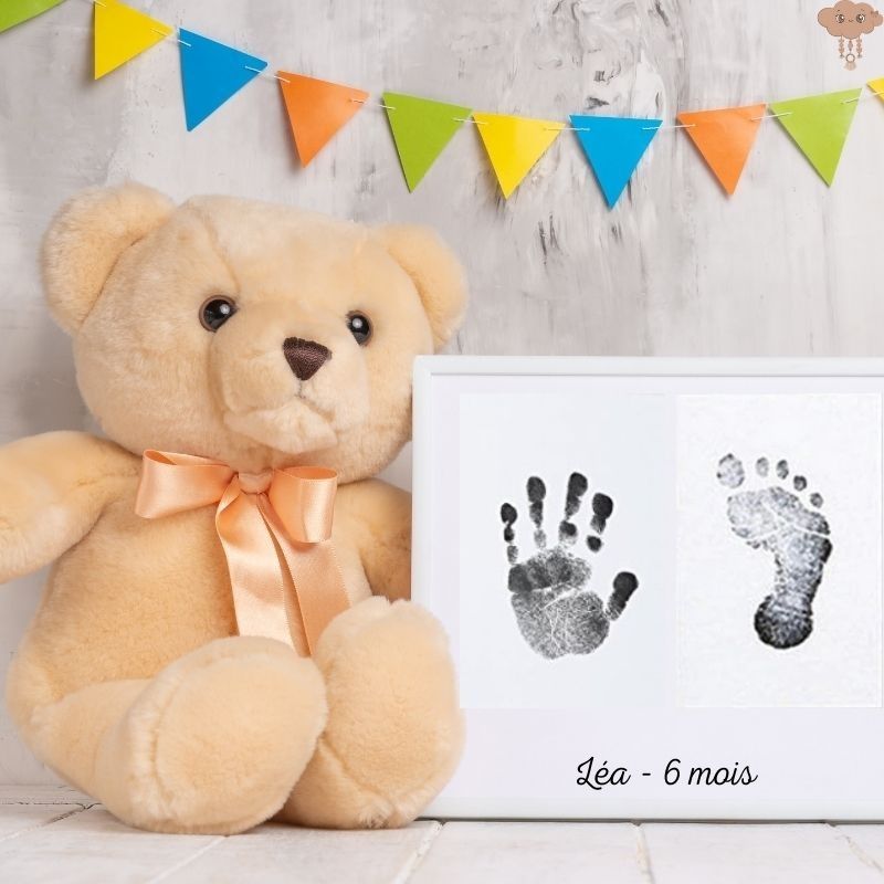 Carte empreintes bébé souvenir main et / ou pied par Mimigrandit