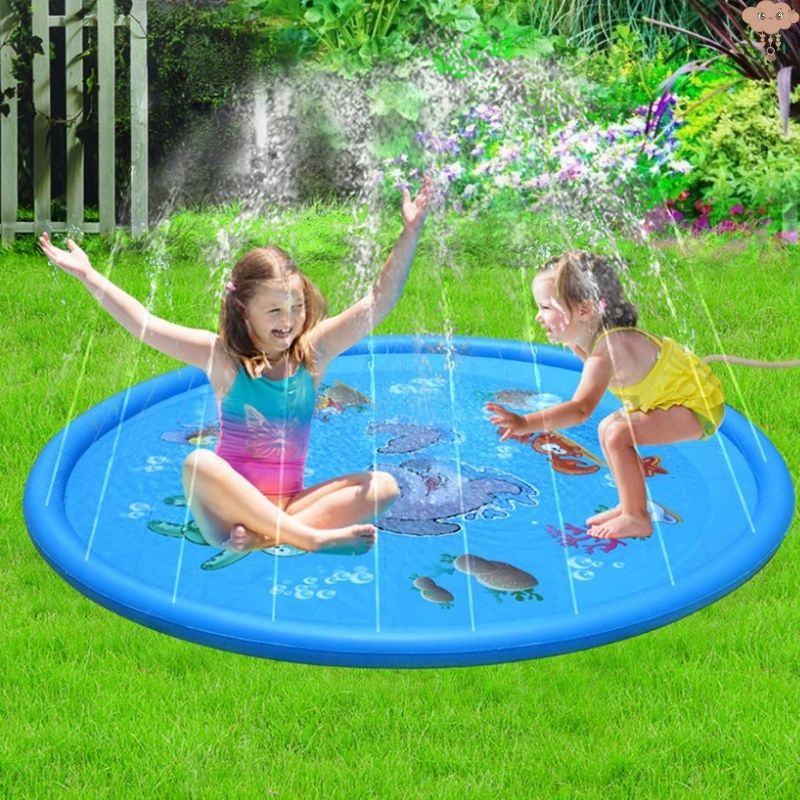 Sans Marque Tapis de jeu à jet d'eau pour enfants Jouet aquatique - Bleu -  170 cm - M1 à prix pas cher