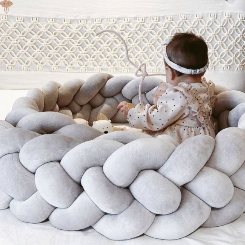 Tresse de lit bébé, Tour de lit tressé pour bébé - Personnalisation, un  grand choix de couleurs